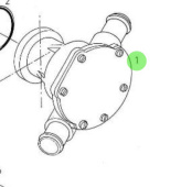 Nanni Diesel 970307808 - Sea Water Pump for HE and N Series Engines