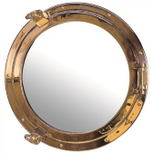 Foresti & Suardi Porthole Mirror Brass