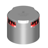 Lopolight 300-114G2-CD - Navigation Light 3NM 360° Red, Silver Anodized, CD Base