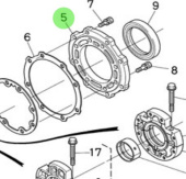 Nanni Diesel 970314277 - Bearing Case Cover for Crankshaft Bearings