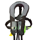 Plastimo 64113 - Inflatable lifejacket SL 180, Hydrostatic Hammar, With Crutch Strap, Grey, >40kg
