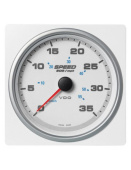 VDO A2C1338880001 - AcquaLink SOG Speedometer 35mph 110mm White