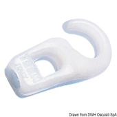 Osculati White Nylon Bungee Hook for 5 mm Shock Cord