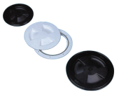 Allpa Plastic Inspection Hatch, Ø143x104mm, Black
