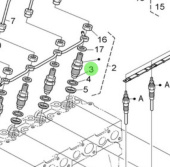 Nanni Diesel 970307395 - Injection Nozzle Piece for N4.65 Engines