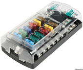 Osculati 14.183.12 - Polycarbonate fuse holder box 12 seats