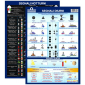 FNI COLREG 72 Day & Night Navigation Signals Reference Table, 21×29 cm