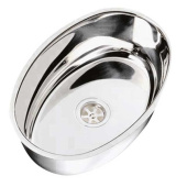Washbasin Oval - Ø390/265x125