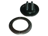 Ultraflex 38061J - Single Cable Gaiter / Grommet 105mm OD Black / H 65 mm