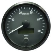 VDO A2C3832790010 - SingleViu Tachometer 5.000 RPM Black 100mm