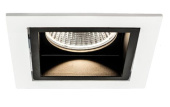 Prebit LED Recessed Light EBQ7000-24 Slave Square White/Black 3000K 21-30V 6.2W 20°