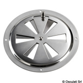 Osculati 53.214.56 - Round Vent Polished Stainless Steel 127 mm + Fly Screen