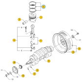 Vetus STM9995 - Ring Set 0.25 for Std M4.55