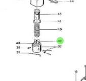 Nanni Diesel 970492161 - Lower Spring Seat for Injection Feed Pump