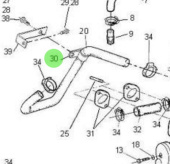 Nanni Diesel 970304072 - Clamp for Heat Exchanger and Fuel Filter Assemblies
