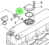 Nanni Diesel 970312973 - Breather O-Ring for Cylinder Head Cover