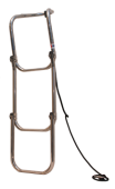 Allpa 3-Step Stainless Steel Folding Bathing Ladder For Inflatable Boat