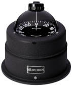 Ritchie Compass 'Globemaster C-453', 12/24/32v, Binnacle Mount, Dial Ø127mm/2 Of 5°, Chrome