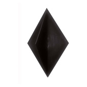 Signal Diamond Black Aluminium 50x80 cm