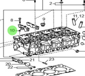 Nanni Diesel 970312018 - Ring Pin for Cylinder Head Assembly