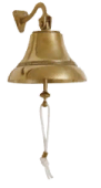 Plastimo 400740 - Polished Brass Bell Mounted On Oscillating Attachment D.150mm