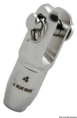 Rope Line Blue Wave Quick-Coupling Fork Terminals for Textile Rigging – AISI 316 Stainless Steel, 4–6 mm