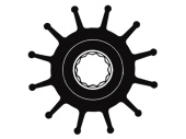 Technautic 7425 - Impeller W95xH88.5 Shaft 25 Spline 12-Blade