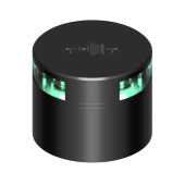 Lopolight 201-015-B-180-CD - Navigation Light 2NM 180° Green, Single, Black w/Connector & Aluminum Base CD