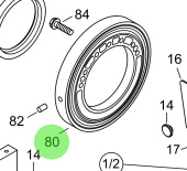 Steyr 2174992-1 - Rear Support Ring 75SH 4.5 mm