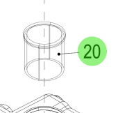 Steyr 701659 - Bushing for Filling Level Indicator on Steyr Engines
