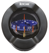 Ritchie Compass Model 'Venture SR-2', 12v, Bulkhead Mount, Dial Ø93,5mm/5° Black, With Clinometer