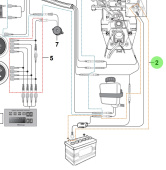 Bukh 00112-2H121 - Battery Ground Wiring Harness for R210J and S270J Engines