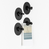 Silwy PI00-14KA-4 - Magnetic “Flex” Pins With Black Metal Nano-gel-pads - Set Of 4