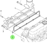 Nanni Diesel 970314813 - Intake Manifold Gasket for N4.85 and N4.100 Engines