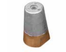 Tecnoseal Magnesium Radice Hexagonal Propeller Sacrificial Anodes with Standard Brass Plug