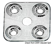 Osculati 06.709.01 - Plate for belt fixing 40 x 40 mm