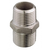 Guidi Stainless Steel Nipple M-M BSP, Male Thread Pipe Fitting