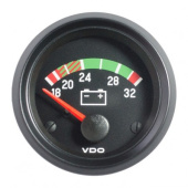 VDO 332-040-001G - Cockpit International Voltmeter 18-32V 52mm 24V