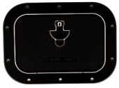 Allpa Aluminum Hatch, Outer Size 270x370mm, Cut Out Size 206x306mm, Black, Powder Coated