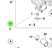 Bukh 13396-08007B - Flange Nut for R210J Intake Manifolds