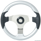 Osculati 45.163.24 - Technic Steering Wheel Black/Silver 350 mm