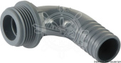 Osculati 90° Polypropylene Male Hose Connector – 3/8" to 1-1/2" Thread, 12-38 mm Hose Tail