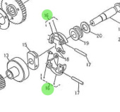 Nanni Diesel 970310309 - Governor Weight Assembly for Camshaft Injection Pump Systems