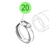 Steyr 2181430-0 - Hose Clamp With Spring 30-45/9