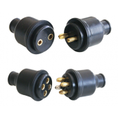 A.A.A. Rubber Plug And Socket Quadripolar