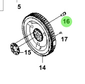 Bukh 23311-42890 - Flywheel Bolt for S270J Engines