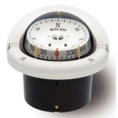 Ritchie Helmsman HF-743 Flush Mount Compass - White - Conical Card