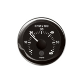 VDO A2C59512345 - Veratron ViewLine Tachometer 6.000 RPM Black 52mm