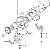 Bukh 000E4760 - Front Gear for DV36 and DV48 Engines