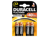 Duracell MN1500 - Plus Batteries, AA, 4-Pack (80 pcs)